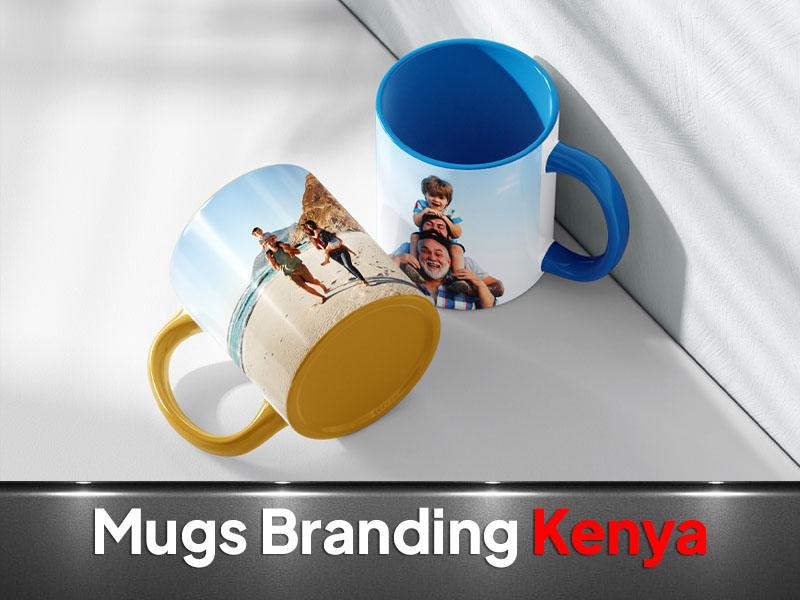 Branded Mugs printed by VS Kenya Designs
