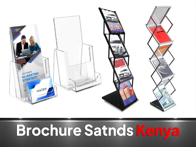 Brochure Stands printing and branding in Nairobi by VS Kenya Designs