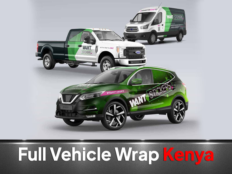 Full Vehicle Wraps printing and branding in Nairobi by VS Kenya Designs