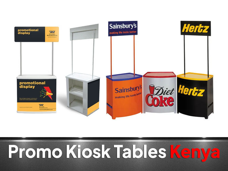 Promo Table & Kiosk Branding printing and branding in Nairobi by VS Kenya Designs