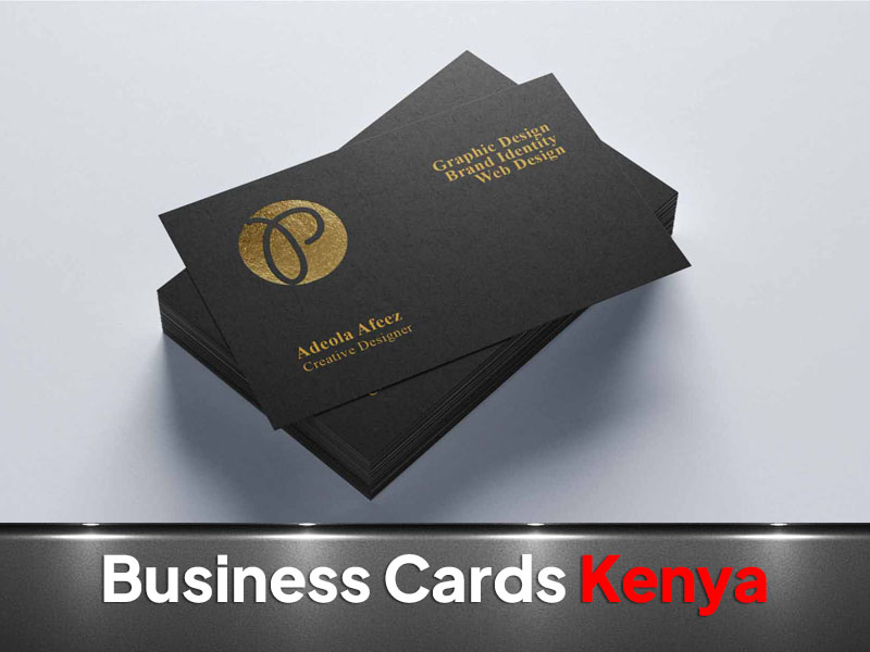 Spot UV Business Cards printing and branding in Nairobi by VS Kenya Designs