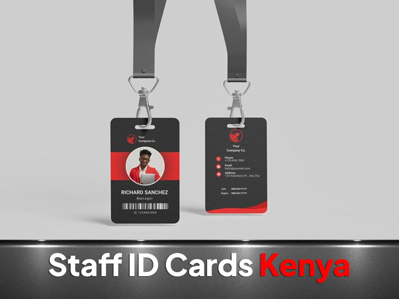 Staff ID Cards printing and branding in Nairobi by VS Kenya Designs
