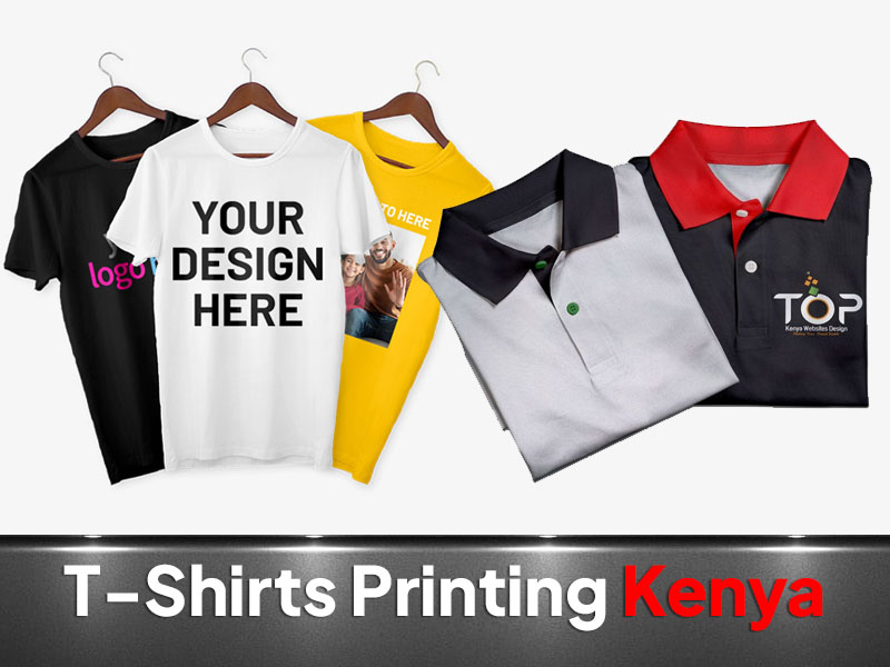 Branded T-Shirts printed by VS Kenya Designs